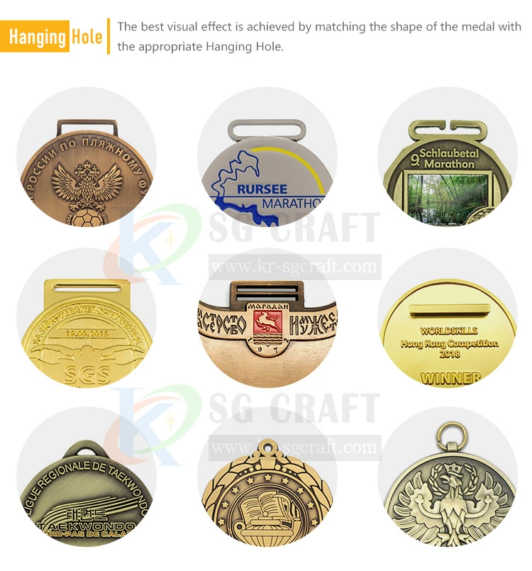 Manufacture Custom Award Running Marathon Glitter Enamel Metal Sport Medals with Sublimation Dye Printed Ribbon Lanyard Medal Hanger